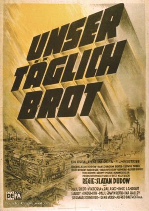 Unser t&auml;glich Brot - German Movie Poster