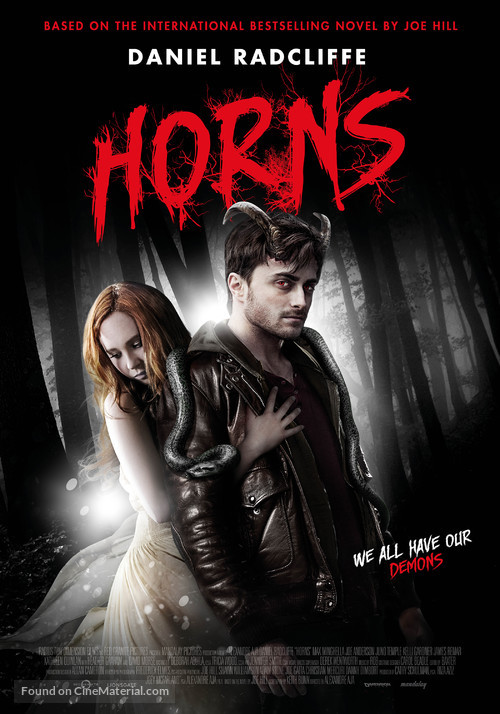 Horns 2013 Dutch Movie Poster