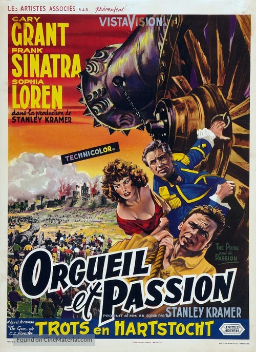 The Pride and the Passion - Belgian Movie Poster