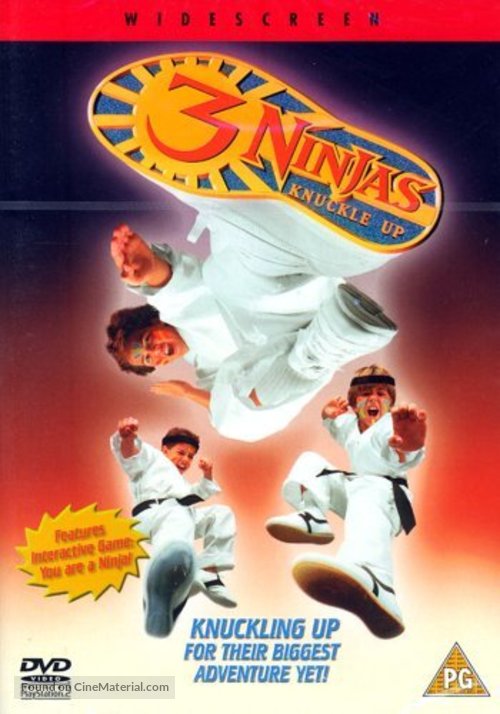 3 Ninjas Knuckle Up - British DVD movie cover