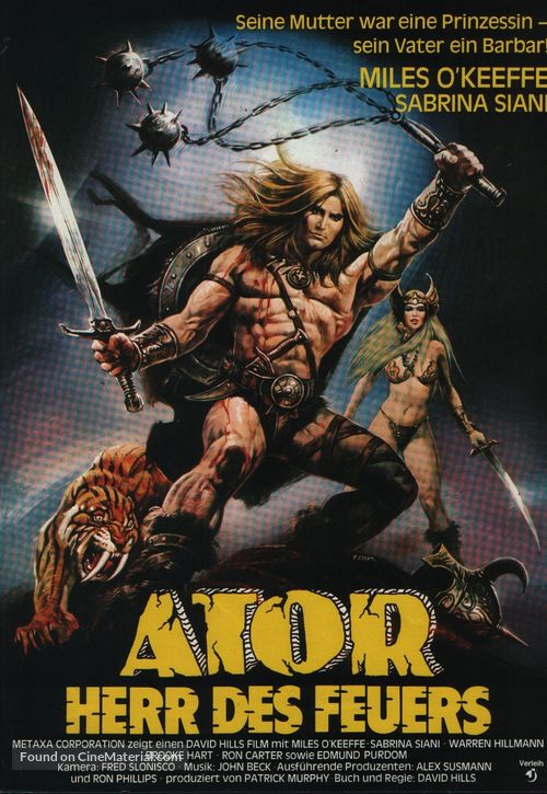 Ator l&#039;invincibile - German Movie Poster