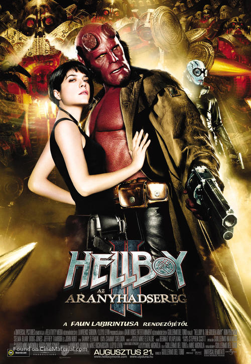 Hellboy II: The Golden Army - Hungarian Movie Poster