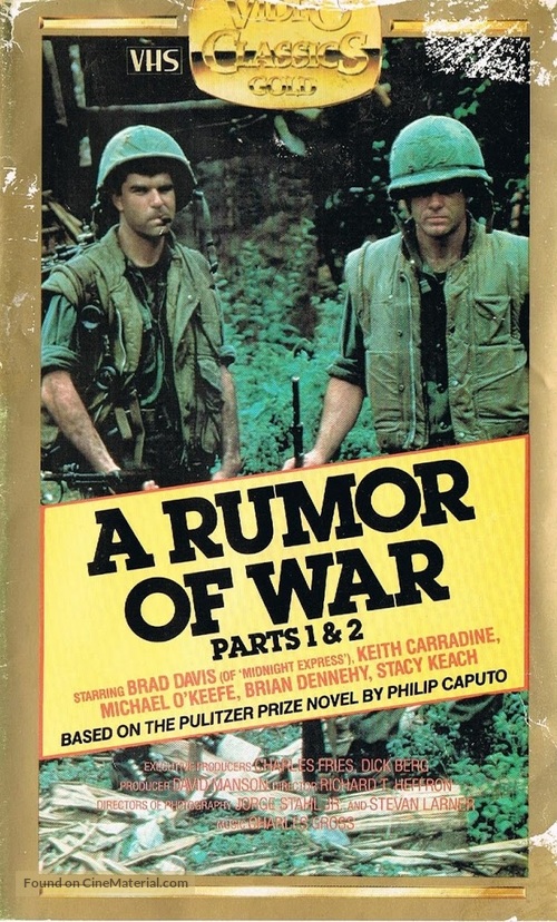 A Rumor of War - Australian VHS movie cover