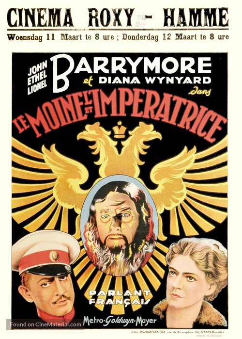 Rasputin and the Empress - Belgian Movie Poster