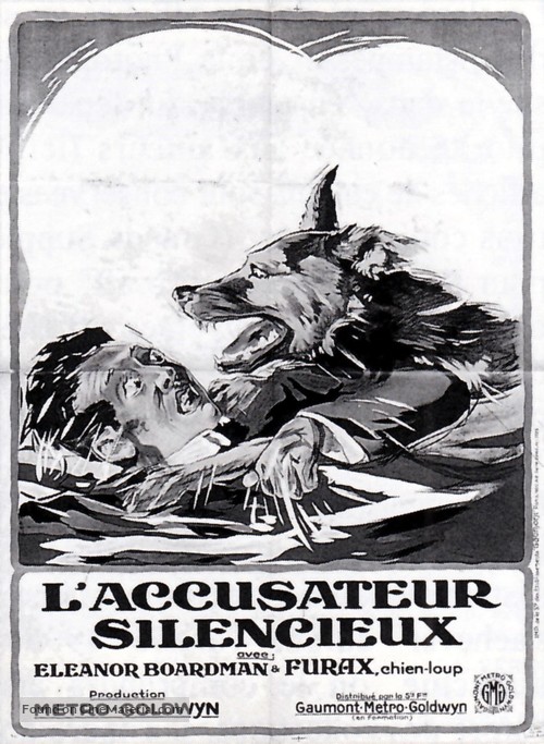 The Silent Accuser - French Movie Poster