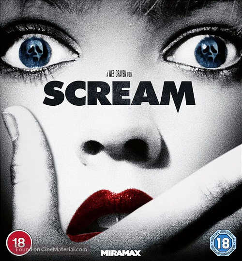 Scream - British Blu-Ray movie cover