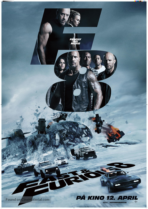 The Fate of the Furious - Norwegian Movie Poster