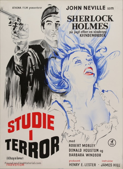 A Study in Terror - Danish Movie Poster