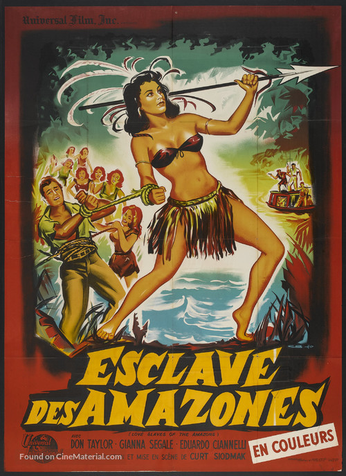 Love Slaves of the Amazons - French Movie Poster