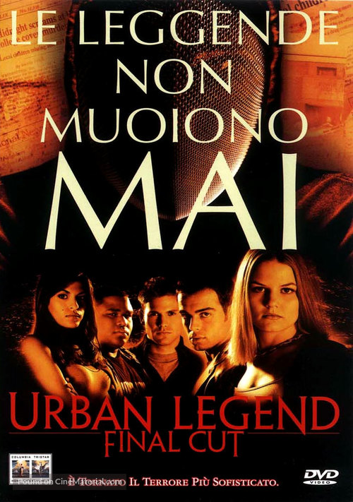 Urban Legends Final Cut - Italian DVD movie cover