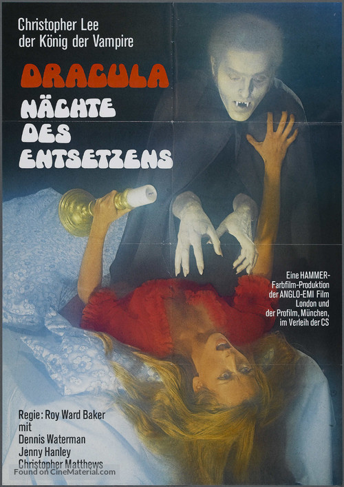 Scars of Dracula - German Movie Poster