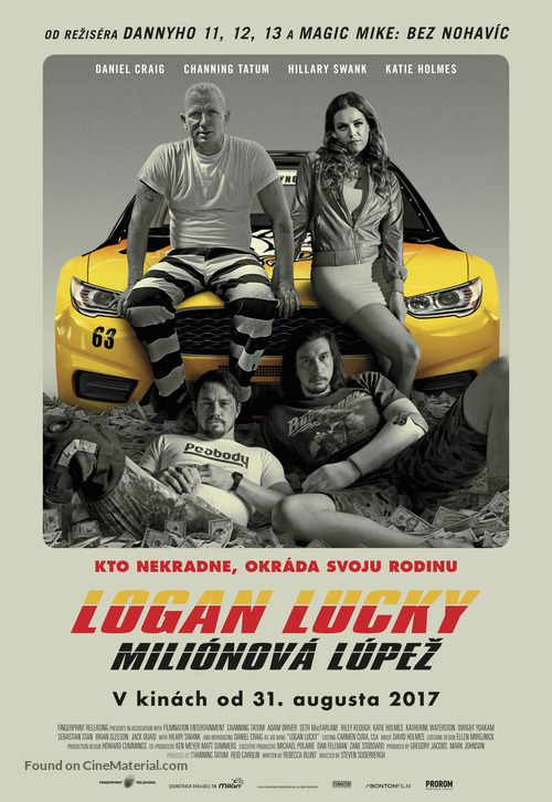 Logan Lucky - Slovak Movie Poster