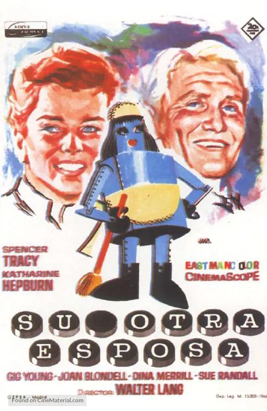 Desk Set (1957) Spanish movie poster
