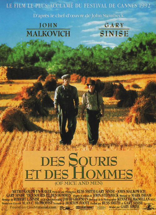 Of Mice and Men - French Movie Poster