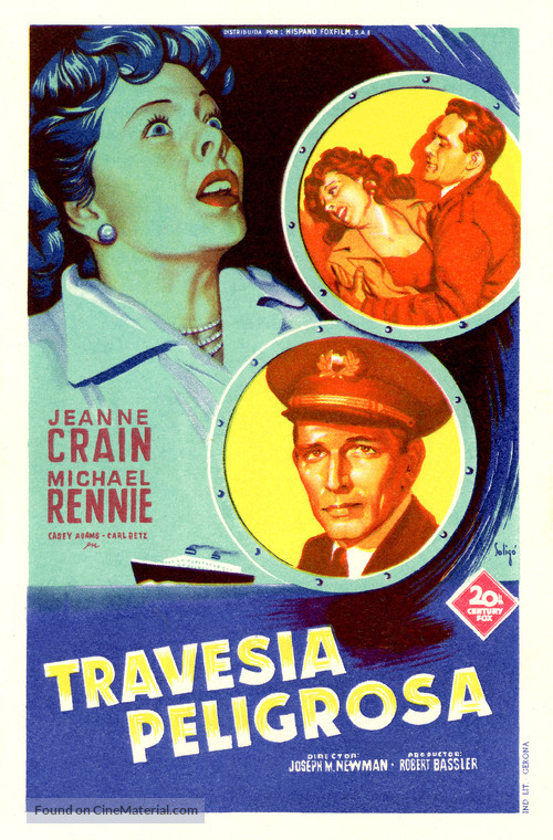 Dangerous Crossing - Spanish Movie Poster
