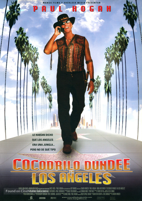 Crocodile Dundee in Los Angeles - Spanish Movie Poster