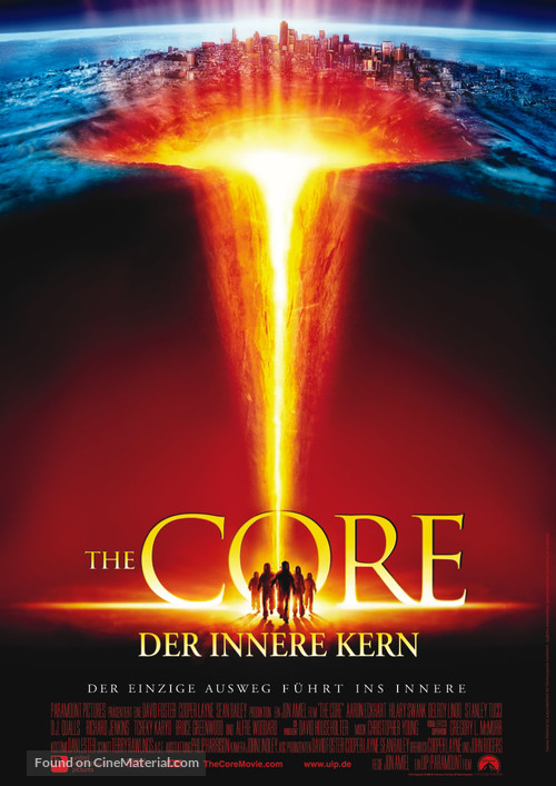 The Core - German Movie Poster