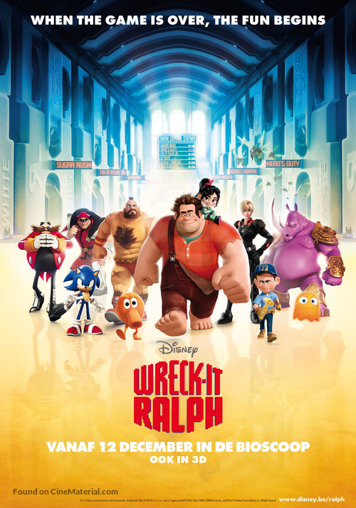 Wreck-It Ralph - Belgian Movie Poster