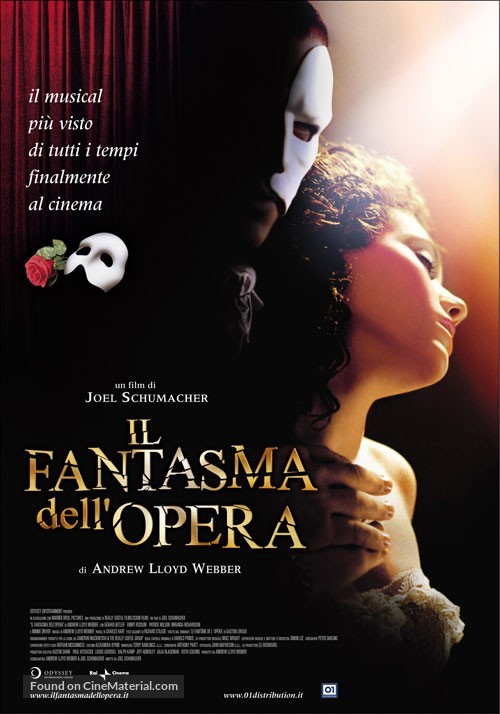 The Phantom Of The Opera - Italian Movie Poster