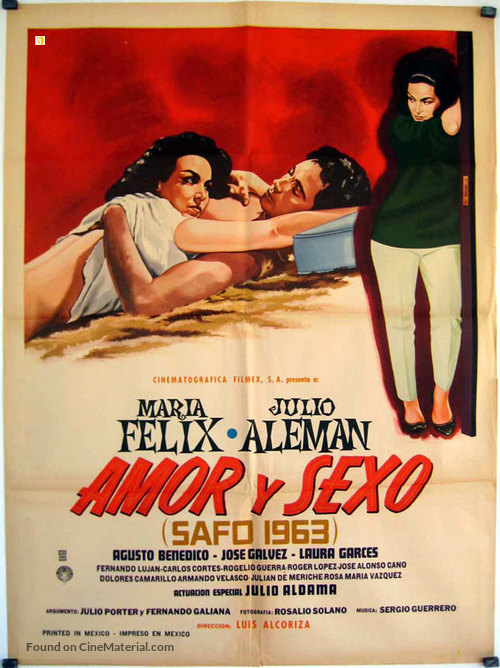 Amor y sexo (Safo 1963) - Mexican Movie Poster