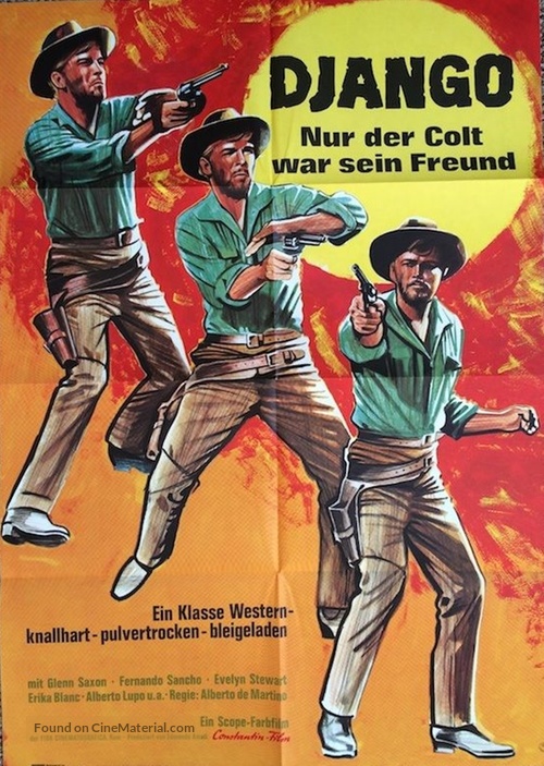 Django spara per primo - German Movie Poster