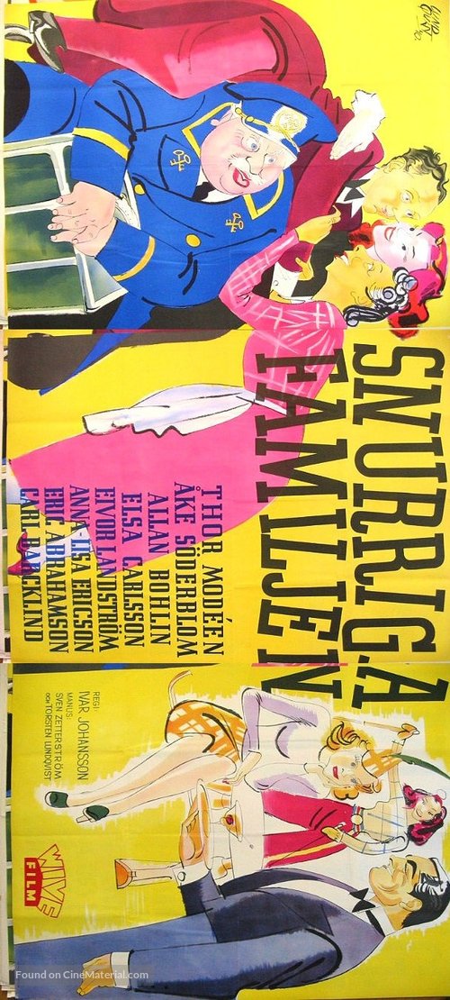 Snurriga familjen - Swedish Movie Poster