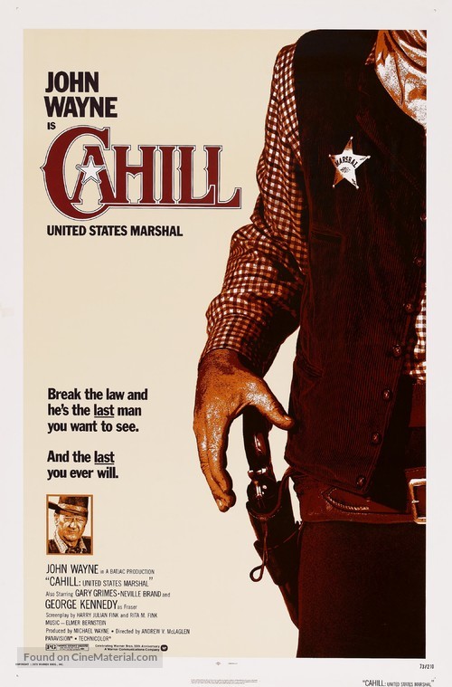 Cahill U.S. Marshal - Movie Poster