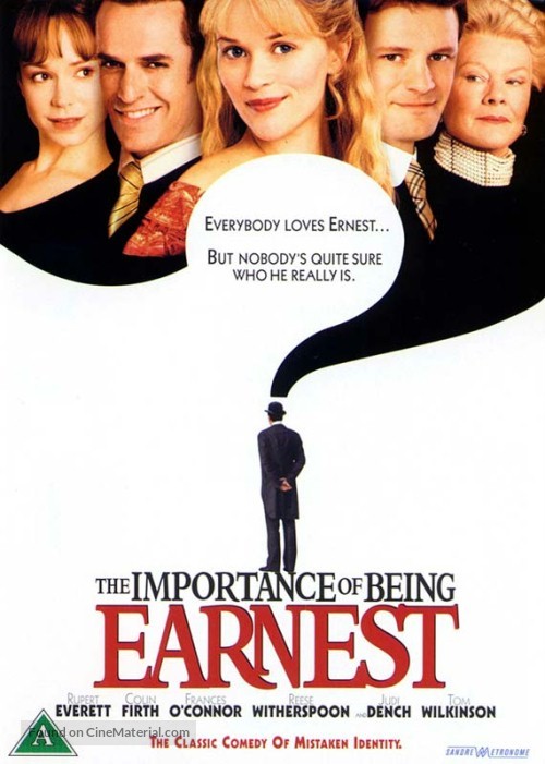 The Importance of Being Earnest - Danish Movie Cover