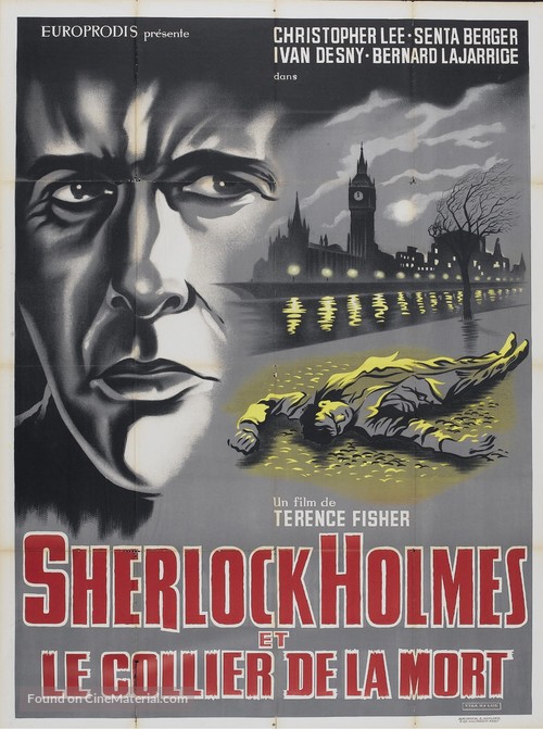 Sherlock Holmes und das Halsband des Todes - French Movie Poster