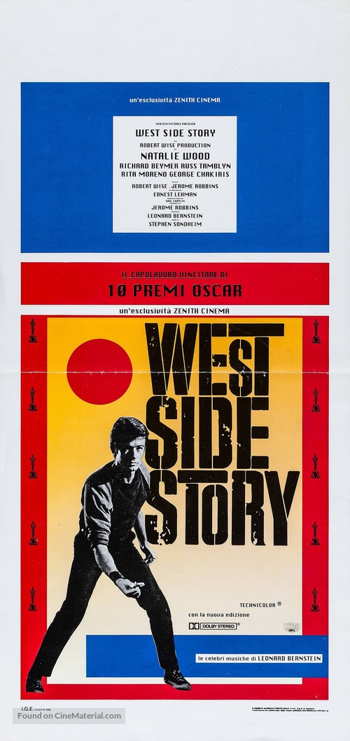 West Side Story - Italian Re-release movie poster