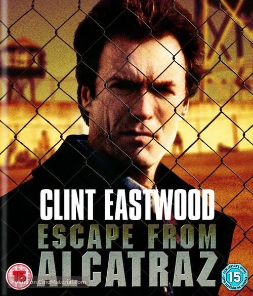 Escape From Alcatraz - British Blu-Ray movie cover