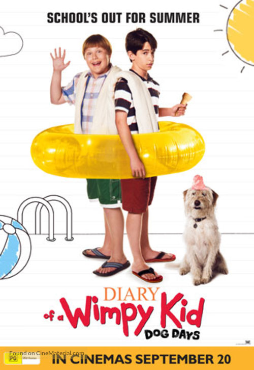 Diary of a Wimpy Kid: Dog Days - Australian Movie Poster