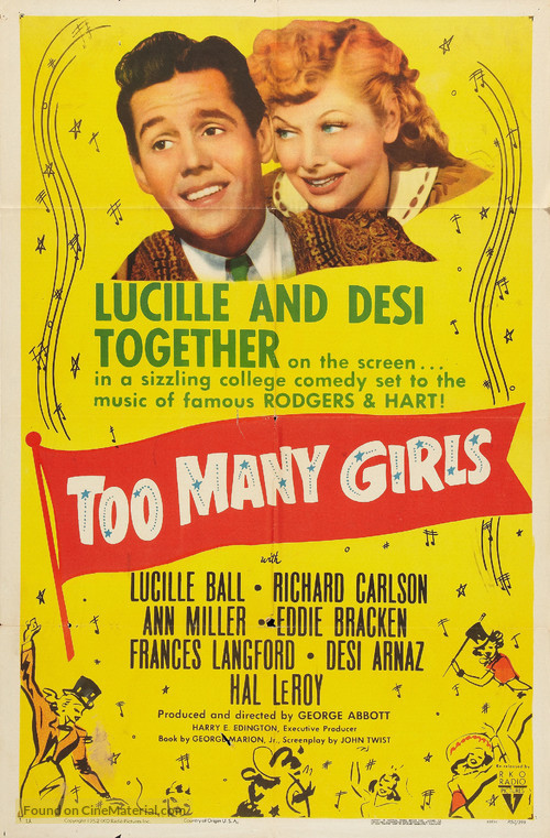 Too Many Girls - Re-release movie poster