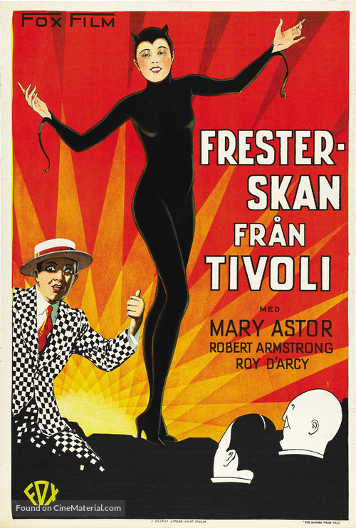 The Woman from Hell - Swedish Movie Poster
