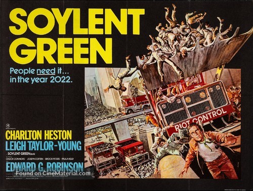 Soylent Green - British Movie Poster