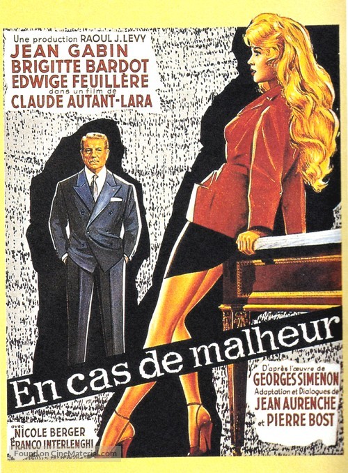 En cas de malheur - French Movie Poster