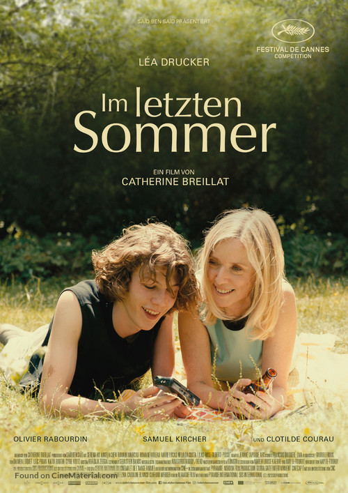 L&#039;&eacute;t&eacute; dernier - German Movie Poster