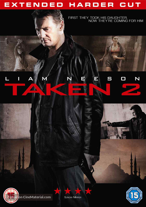 Taken 2 - British DVD movie cover