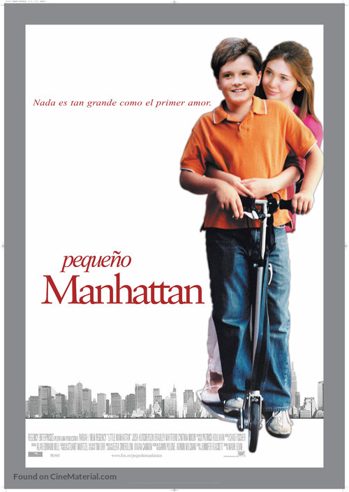 Little Manhattan - Spanish Theatrical movie poster