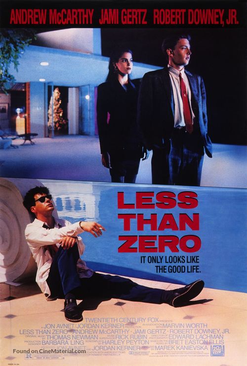 Less Than Zero - Movie Poster