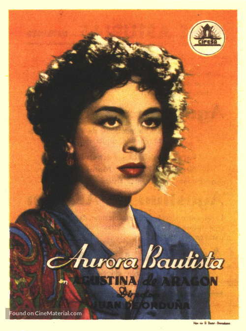 Agustina de Arag&oacute;n - Spanish Movie Poster
