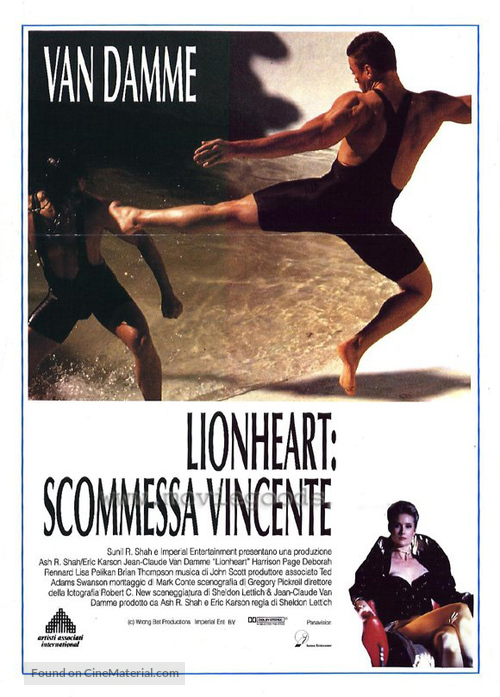 Lionheart - Italian Movie Poster