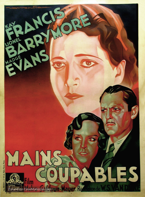 Guilty Hands - French Movie Poster