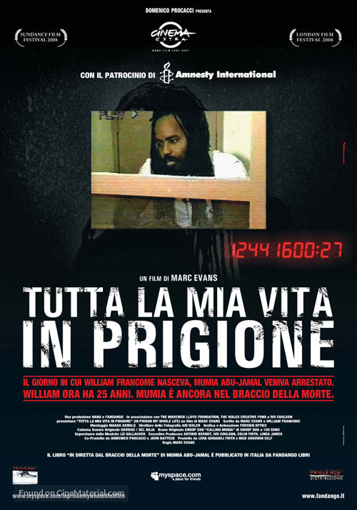 In Prison My Whole Life - Italian Movie Poster