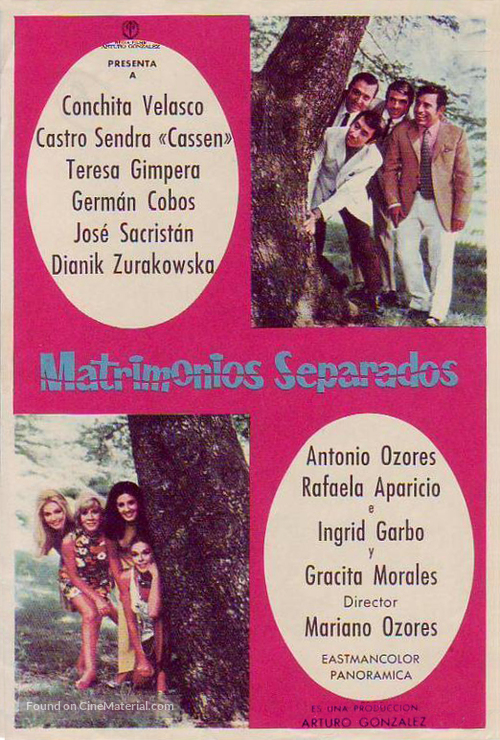 Matrimonios separados - Spanish Movie Poster