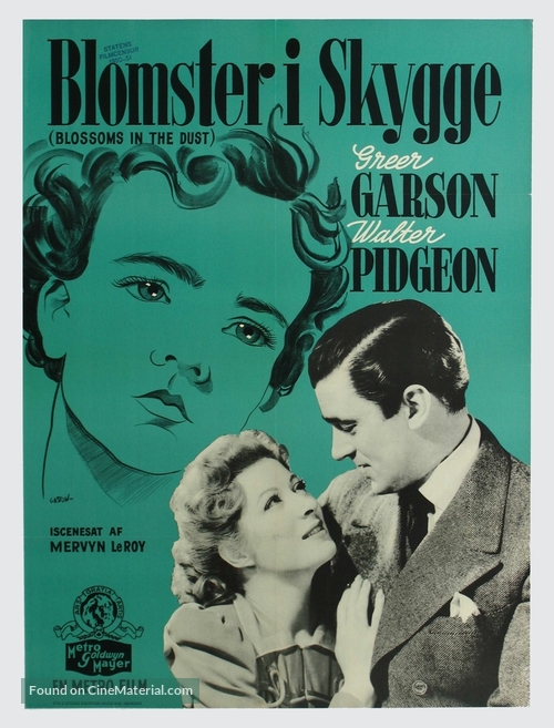 Blossoms in the Dust - Danish Movie Poster