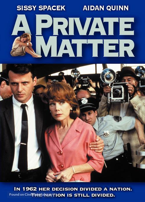 A Private Matter - DVD movie cover
