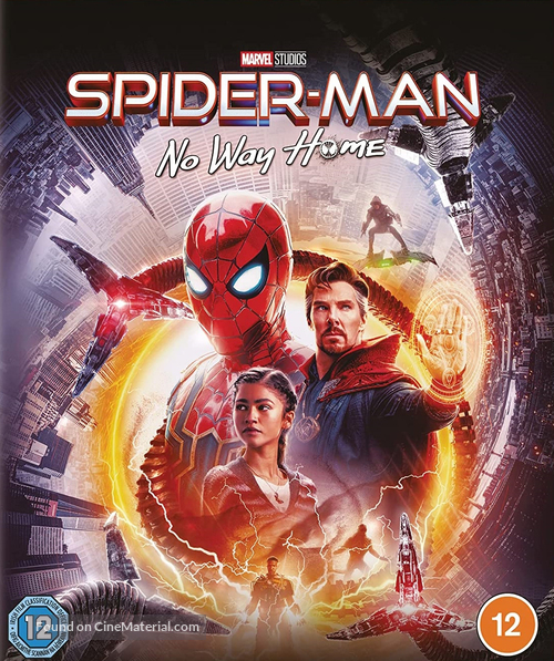 Spider-Man: No Way Home - British Blu-Ray movie cover