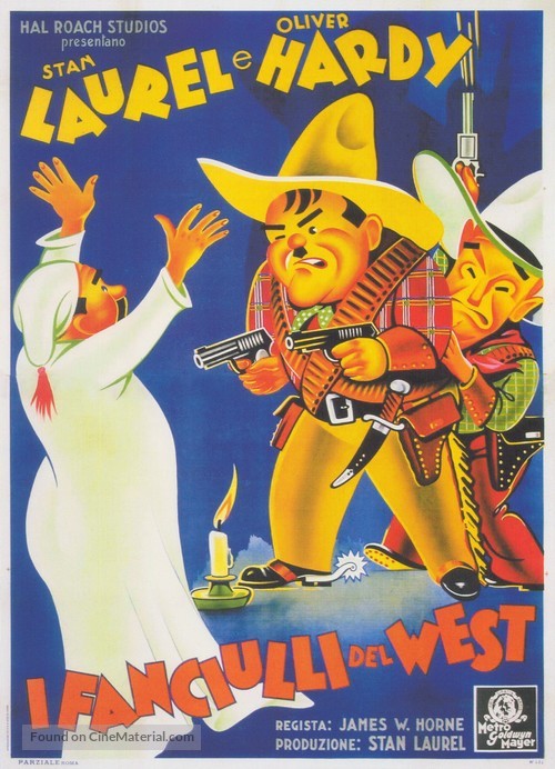 Way Out West - Italian Movie Poster