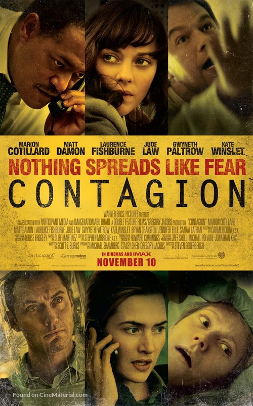 Contagion - New Zealand Movie Poster
